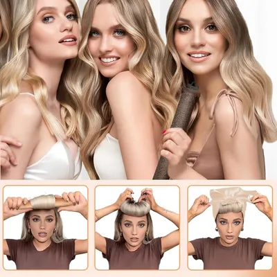 Produktbild von 3-teilige hitzefreie Lockenwickler-Set für perfekte Locken - Geeignet für alle Haartypen