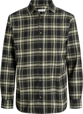 Produktbild von Jack & Jones Oshua Check Plus Size Langarmhemd Grün 5XL Mann Grün 5XL