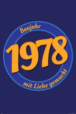 Produktbild von Geburtstagsposter - Poster - 1978 - Mit Liebe + Ü-Poster