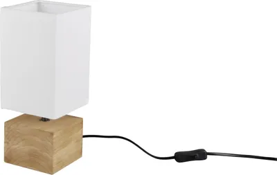 Produktbild von Reality Leuchten Tischleuchte Woody quadratisch holzfarbig