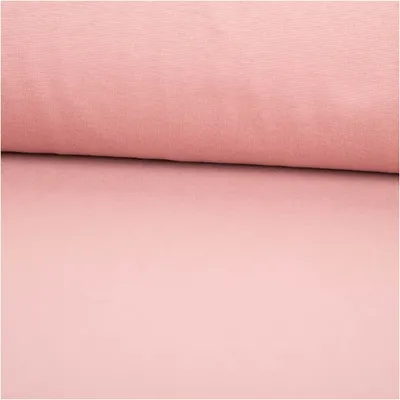 Produktbild von Bündchenstoff Meterware Strickschlauch Baumwolle uni hell-mauve 35cm