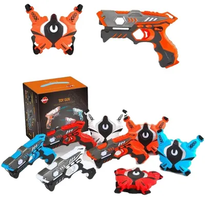 Produktbild von Spielzeugpistole, Mehrspieler-Spiel, Ergonomisches Design, 4er-Pack