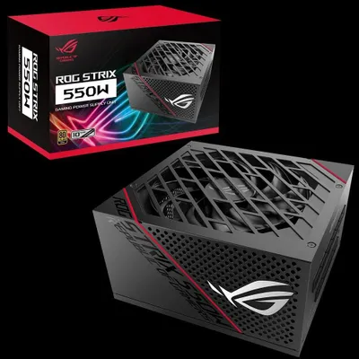 Produktbild von Asus Rog-Strix-550G, 550 W, 100 - 240 V, 20 A, 45 A, 20 A, 0,3 A