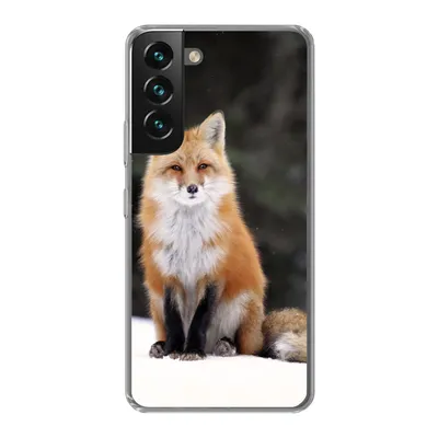 Produktbild von MuchoWow® Handyhülle Schutzhülle Hülle für Samsung Galaxy S22 Fuchs - Schnee - Rot Silikon Softcase Handy Hülle - Mobiltelefonhülle
