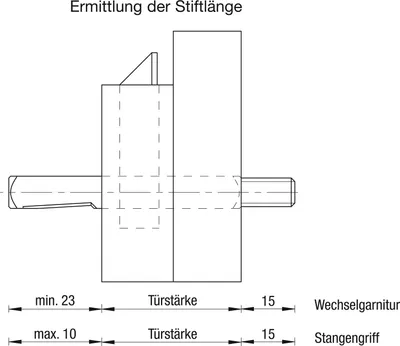 Immagine prodotto di Perno intercambiabile BKS 78410, 105 mm, VK 9 mm, filettatura M 8, acciaio zincato