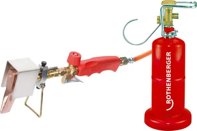 Immagine prodotto di ROTHENBERGER Set di saldatura industriale con bombola di propano da 0,5 kg vuota - 1500004721