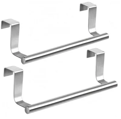 Immagine prodotto di Set di accessori da bagno - 2 pezzi - 23,6 x 5,5 x 6 cm - In acciaio inossidabile - Facile da installare