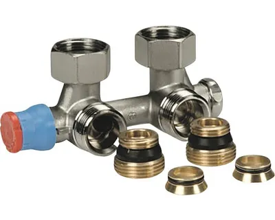 Obrázok produktu pre Pripojovacia armatúra radiátora MM pre dvojrúrkový systém rohová pravá 1/2"x3/4"E chrómovaná