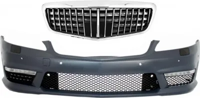 Obrázek produktu pro Přední nárazník pro Mercedes S W221 05-12 přední mřížka s jedním rámem S63 S65 vzhled.