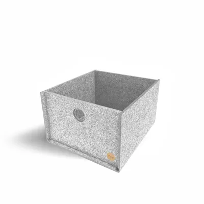Produktbild von Aufbewahrungsbox CARGA Filz 29 x 26 x 17 cm ohne Deckel in hellgrau meliert