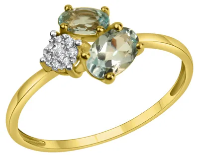 Zdjęcie produktu dla Fascination autorstwa Ellen K. Pierścionek ze złota próby 375, wielobarwny 056 (17,8) Niebieski topaz, oprawiony w jasnoniebieską oprawę 471370005-3