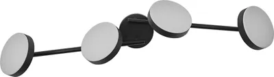 Produktbild von OSRAM Decor Spot Moon Leuchte schwarz, 4 verstellbare Leuchtenkopfe, 21 W, 1120 lm, 3000 K, Gehäuse aus Metall, funktionales und minimalistisches Design, einfache Montage, LED nicht austauschbar