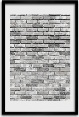 Produktbild von Bild - Bilderrahmen - 40 cm x 60 cm - MDF - Rahmen - Wandkunst - Backsteinmauer