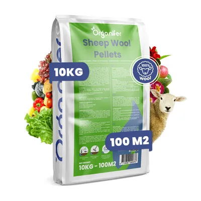 Obrázek produktu pro Organické hnojivo z ovčí vlny - pelety (10 kg na 100 m2) - Organifer