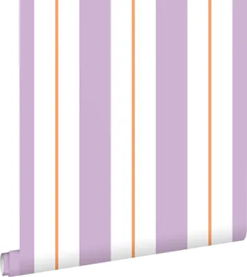 Immagine prodotto di ESTAhome carta da parati strisce viola e arancione 50 x 900 cm