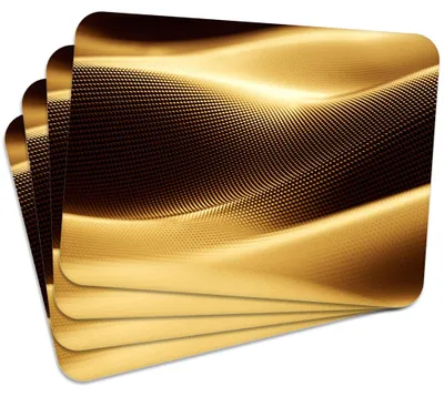 Produktbild von MG Design Set aus 4 Kork-Platzsets - Golden Sand - 30 x 40 cm - hitzebeständig & abwischbar, mit Korkrückseite