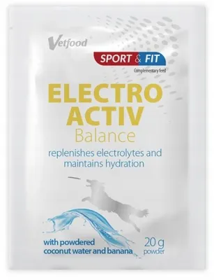 Productafbeelding van VETFOOD Electroactiv Balance Banaan - voedingssupplement voor honden en katten - 20g