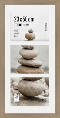 Obrázok produktu pre drevený rám na obrazy Accent by Nielsen Apollon, 23x50 cm, strieborná