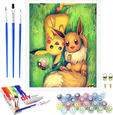 Produktbild von Malen nach Zahlen, für Kinder, Mädchen und Erwachsene, ein DIY-Set zum selbstgemalten Ölgemäldes für Anfänger und Erwachsene