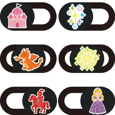 Image de 6 protections d'objectif pour appareil photo, accessoires mignons pour plus d'intimité