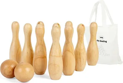 Obrázek produktu pro Bigjigs Toys Dřevěné kuželky