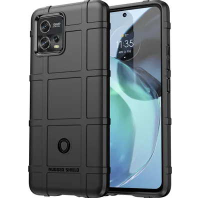 Produktbild von Mobigear Rugged Shield  Motorola Moto G72 Hülle Flexibles TPU Backcover Stoßfest - Schwarz