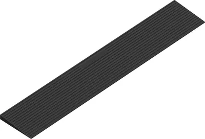Obrázok produktu pre Izrielar Gumová prahová rampa 90 x 20 x 4 cm, max. nosnosť 1 t, protiskluzová prahová rampa pre invalidný vozík a chodítko, rampa na obrubník, skrátiteľná