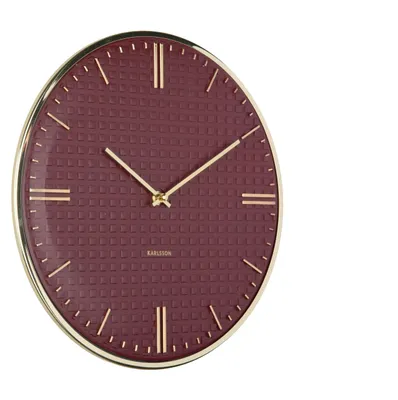 Immagine prodotto di Karlsson - Orologio da parete Riqueza - Bordeaux - Ø35 cm