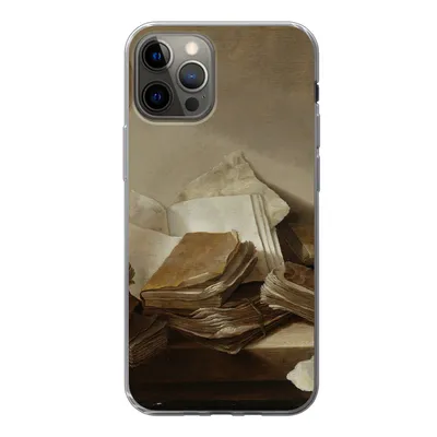 Produktbild von MuchoWow® Handyhülle Schutzhülle Hülle für iPhone 13 Pro Stilleben mit Büchern - Gemälde von Jan Davidsz. de Heem Silikon Softcase Handy Hülle - Handy-Tasche