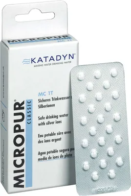 Produktbild von KATADYN Micropur Classic MC 1T - Trinkwasser Konservierung Silberionen - 100 Tabletten - 1T/1L