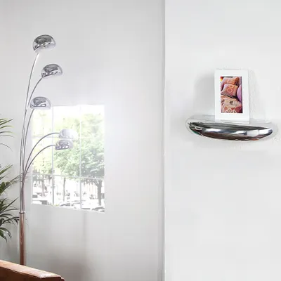Produktbild von Modernes Wandregal TEAR organisches Design aus Aluminium 40x20 cm Regal Deko