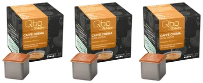 Produktbild von Tchibo Qbo Caffè Crema Buna Enteta Premium Kaffeekapseln, 81 Stück - 3x27 Kapseln (Caffè Crema, Intensität 04/10, mild-aromatisch), nachhaltig & aus 70% nachwachsenden Rohstoffen¹