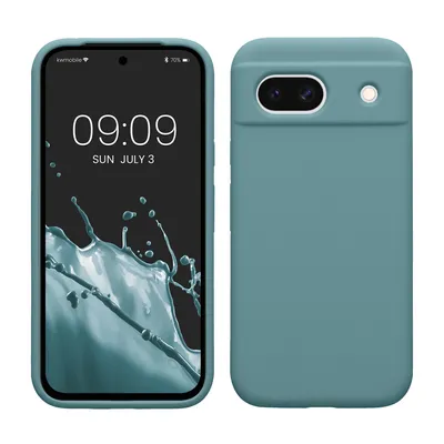 Produktbild von kwmobile Handyhülle für Google Pixel 8a Hülle, für Pixel 8a Case - Hülle Silikon - kabelloses Laden - Arctic Night