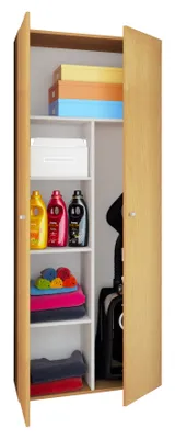 Produktbild von Holz Besenschrank Putzschrank Vandol