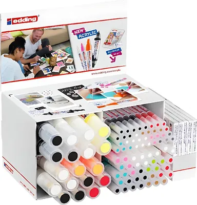 Produktbild von Edding Acryl-Sortimentsdisplay 95er-Thekendisplay sortiert