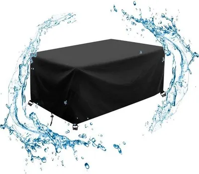 Produktbild von Famanu Schutzhülle Gartenmöbel - Wetterfest und reißfest - 90x80x85 cm - Schwarz