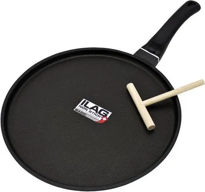 Productafbeelding van Pannenkoekenpan, 28 cm, inductie, zwart, aluguss met