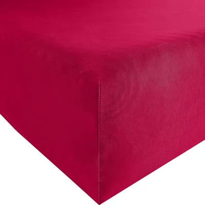 Produktbild von Erwin Müller Spannbettlaken Memmingen" rot 140x200 cm - 160x200 cm"