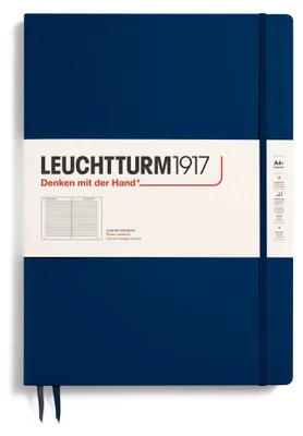 Produktbild von LEUCHTTURM1917 342926 Notizbuch Master Slim (A4+), Hardcover, liniert, marine