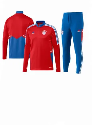 Produktbild von adidas Herren FC Bayern München Tiro Trainingsanzüge 2023/24 Rot/Blau, Gr:L , Neu
