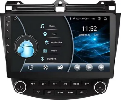 Obrázek produktu pro Autorádio s Bluetooth a CarPlay pro Honda Accord 7 (2003–2007) – Kompatibilní s Apple a Android – Stereo systém – Navigační systém – 2 GB RAM, 32 GB interní paměti