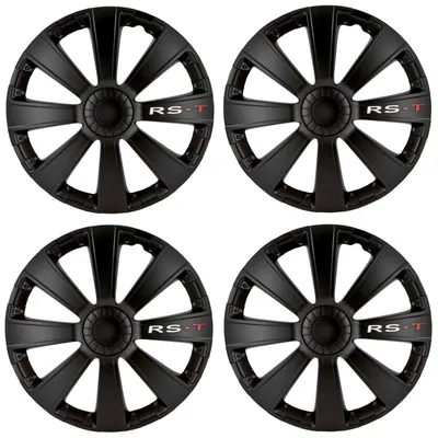 Produktbild von Radkappen, Radblenden 16 Zoll, Schwarz matt, für Stahlfelgen, 4er-Satz