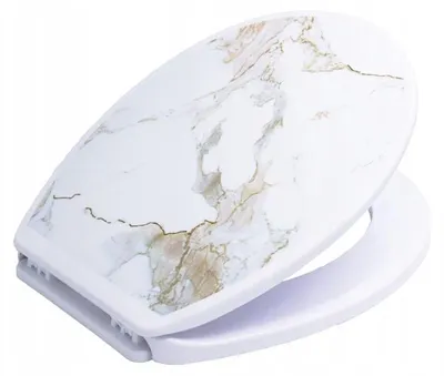 Produktbild von Bisk Iris WC-Sitz Marmor-Optik Dekorativ