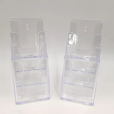 Produktbild von Display Ständer Tisch Prospektständer Transparenter DL 4 Etagen Tischprospektständer