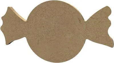 Zdjęcie produktu dla Cukierki wykonane z drewna MDF do dekoracji - 13 x 7 cm