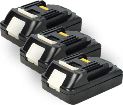 Produktbild von EXTENSILO 3x Akku Ersatz für Makita LXT400, BL1860, BL1850, BL1890B, BL1840B, BL1890, BL1860B, BL1850B, BL1845 für Werkzeug (2500 mAh, Li-Ion, 18 V)