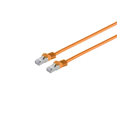 Produktbild von RJ45 Patchkabel m. CAT 7 Rohkabel  PIMF orange 30m