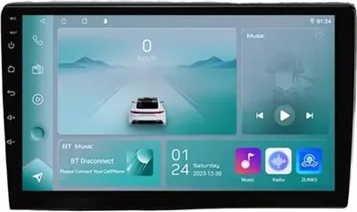 Obrázok produktu pre Autorádio s Bluetooth, CarPlay, kompatibilné s Apple a Android, stereo systém, navigácia, autonavigačný systém, pre Seat Leon 2 Mk2 (2005–2012)