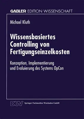 Produktbild von Wissensbasiertes Controlling von Fertigungseinzelkosten