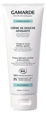 Image de Gamarde, Hygiène, Bio, Crème de douche apaisante, 200 ml